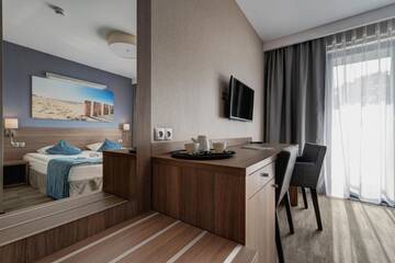 Фото номера Стандартный двухместный номер с 1 кроватью Отель WIND Hotel г. Гжибово 4